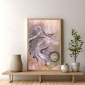 紫モダン紫クール紫抽象芸術アートポスター ポスター