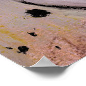 紫モダン紫クール紫抽象芸術アートポスター ポスター (角)