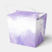 紫モダン紫結婚式の引き出物箱 フェイバーボックス (裏面サイド)