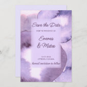 紫モダン紫 セーブザデート (正面/裏面)