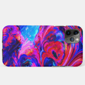 紫モダン色のスプラッシュ絵を描 Case-Mate iPhoneケース (裏面(横))