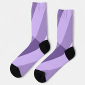 紫モダン色の線 ソックス (左)