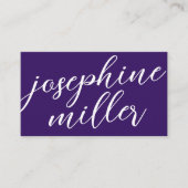 紫モダン色 |色カスタム付 名刺 (正面)