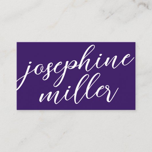 紫モダン色 |色カスタム付 名刺 (正面)