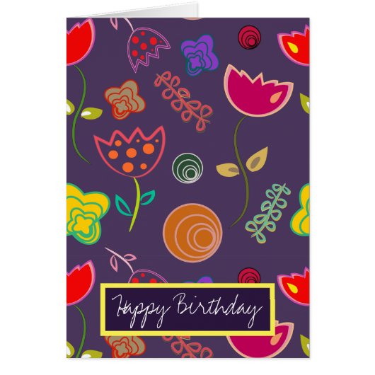 紫モダン芸術品を気取ったとピンクの花 (正面)