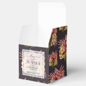 紫モダン茶に牡丹の花 フェイバーボックス (オープン)