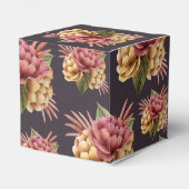 紫モダン茶に牡丹の花 フェイバーボックス (裏面サイド)