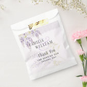 紫モダン藤フローラレース結婚ズ フェイバーバッグ (封をした状態)