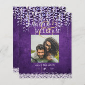 紫モダン藤レース結婚ズ (正面/裏面)