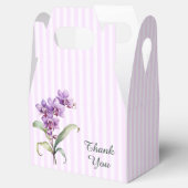 紫モダン蘭ストライプフローラ60誕生日 フェイバーボックス (オープン)