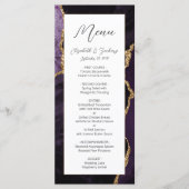 紫モダン金ゴールドアゲ結婚ート メニュー (正面)