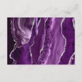 紫モダン銀アゲテ結婚詳細 エンクロージャーカード (裏面)