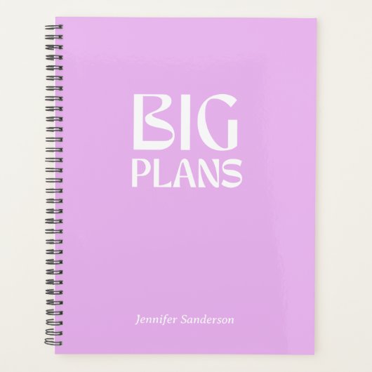 紫モダン2024パーソナライズされたプランナー プランナー手帳 (正面)