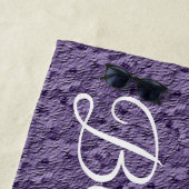 紫モダン ビーチタオル (インサイチュ)