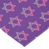 紫モダン | プリム | デービッドの星 テーブルクロス (アングル)