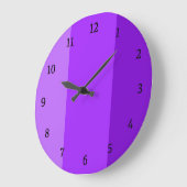 紫モダン ラージ壁時計 (傾斜)