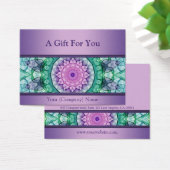 紫モダン《植物》スイレン曼荼羅贈答証書 (デスク)