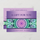 紫モダン《植物》スイレン曼荼羅 (正面/裏面)