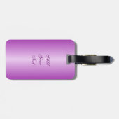 紫モノグラムのトンボ ラゲッジタグ (裏面横)