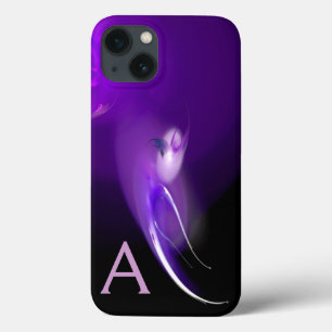 紫モノグラムのライトバード iPhone 13ケース