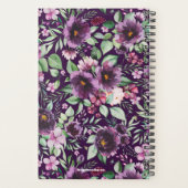 紫モノグラムの牡丹 プランナー手帳 (裏面)