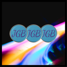 紫モノグラムの青または独自の色を選択