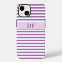 紫モノグラムの/白ストライプ色