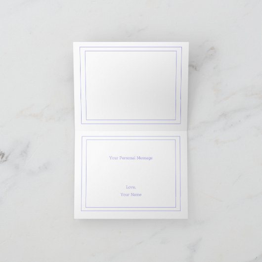 紫モノグラムフローラ水エレガント彩 サンキューカード (内部)