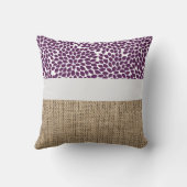 紫モノ素朴グラム黄色装飾用クッション クッション (裏面)