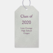 紫モルタル、卒業証書 ギフトタグ (裏面)