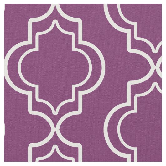 紫モロッコエレガントトレリス模様 ファブリック (クローズアップ)