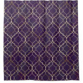 紫モロッコシャワーカーテン シャワーカーテン (正面)