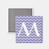 紫モロッコムードシェブロン マグネット (正面/裏面)