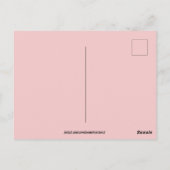 紫ユニコーン&蝶はがき ポストカード (裏面)