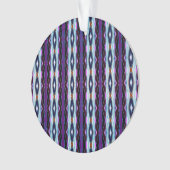 紫ユニーク模様 オーナメント (正面)