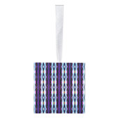 紫ユニーク模様 キューブオーナメント (右)