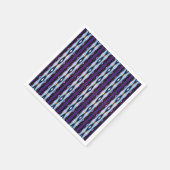 紫ユニーク模様 スタンダードカクテルナプキン (角)