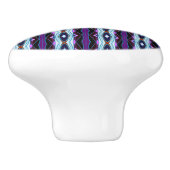 紫ユニーク模様 セラミックノブ (側面)