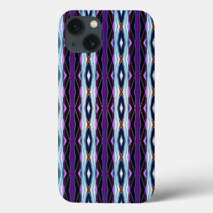 紫ユニーク模様 iPhone 13ケース