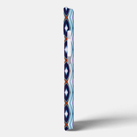 紫ユニーク模様 Case-Mate iPhoneケース (裏面 / 左)