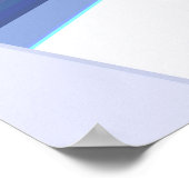 紫ユニーク立方体 ポスター (角)