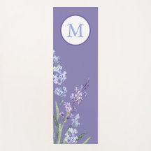 紫ラベエレガントンダフラワーモノグラム