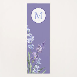 紫ラベエレガントンダフラワーモノグラム ヨガマット