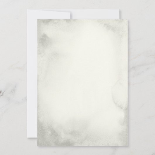 紫ラベエレガントンダーフローラ金ゴールド水彩 招待状 (裏面)