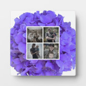 紫ラベエレガントン薄紫フローラアジサイ フォトプラーク (正面)