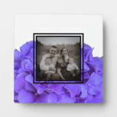 紫ラベエレガントン薄紫フローラアジサイ フォトプラーク (正面)