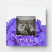 紫ラベエレガントン薄紫フローラアジサイ フォトプラーク (正面)