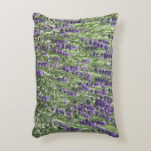 紫ラベンダーの花フローラ アクセントクッション (正面(垂直))