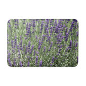 紫ラベンダーの花フローラ バスマット (正面)