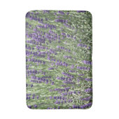 紫ラベンダーの花フローラ バスマット (正面縦)